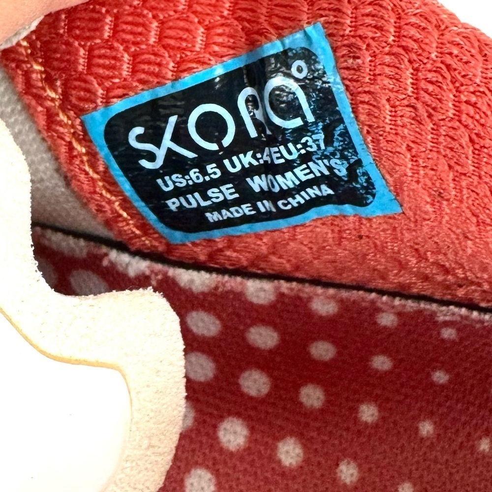 Skora Pulse Running Shoes Women’s Sz 6.5 White Blue Mesh Lace Up Sneakers Casual - Picture 6 of 7